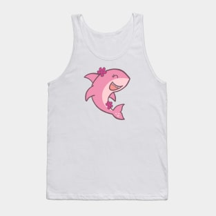 Pink Ocean Shark Tank Top